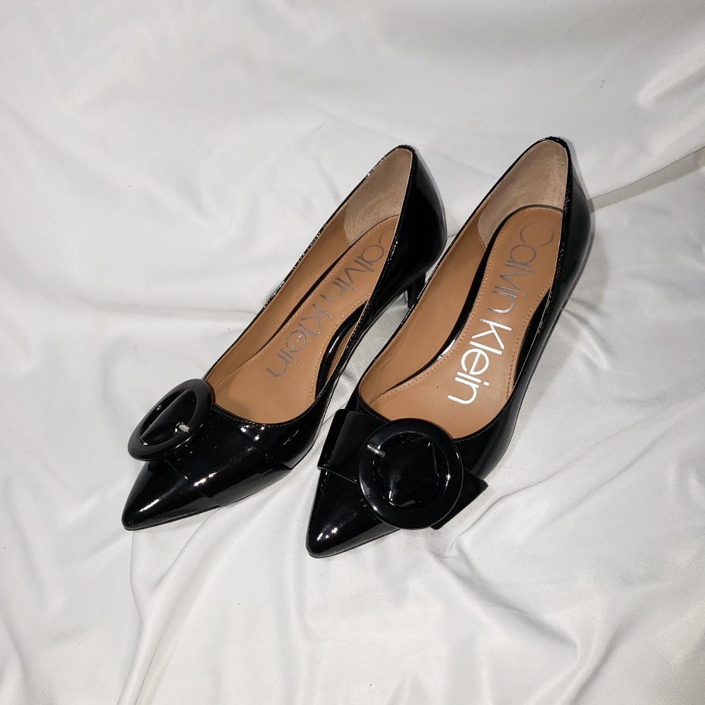 Calvin Klein Black Patent Leather Shoes